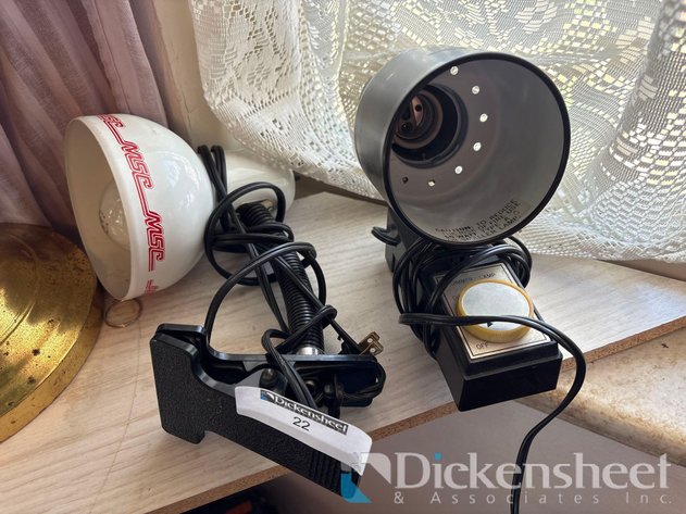 Image for CLIP ON DESK LAMPS, QTY (2)