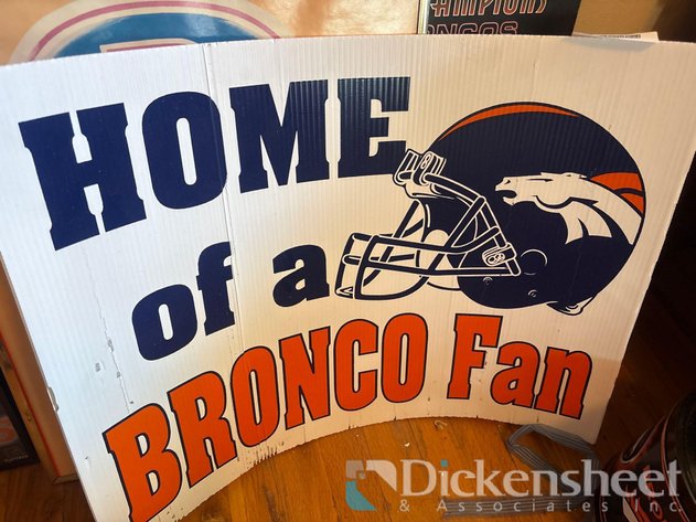 Image for BRONCOS THEMED ARTWORK, QTY (5)