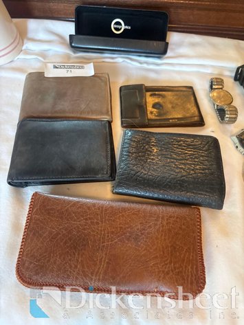 Image for MEN’S LEATHER WALLETS, QTY (5)