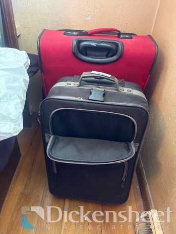 Image for RED AND BLACK SUITCASES, QTY (2)