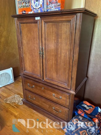 Image for BROYHILL DRESSER ARMOIRE-double door, double drawer