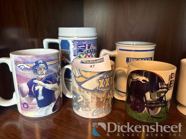 Image for CERAMIC BRONCOS THEMED MUGS, QTY (5)