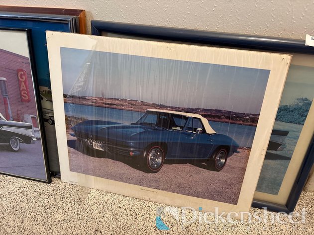 Image for FRAMED CAR AND AIRPLANE PHOTOS, QTY (4)