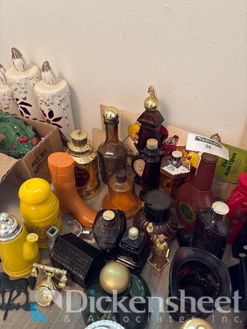 Image for COLLECTION OF BROWN & YELLOW AVON BOTTLES