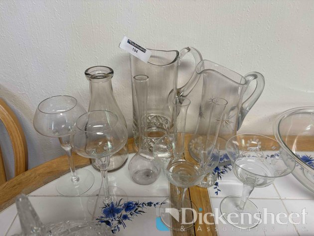 Image for CLEAR GLASS, PITCHERS BASE AND CANDLE HOLDER