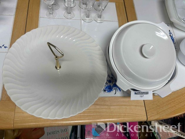Image for WHITE SERVING DISHES, QTY (3)