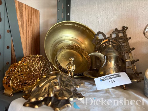 Image for VARIETY OF BRASS TONED DECOR