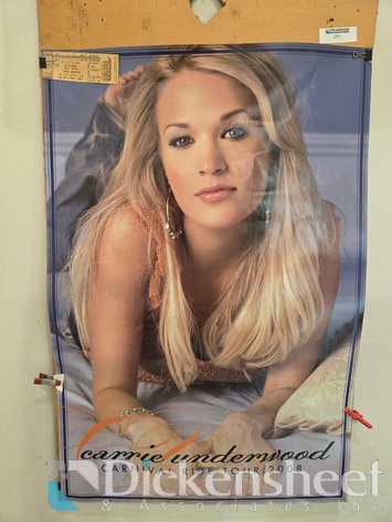 Image for CARRIE UNDERWOOD POSTER WITH 2008 TOUR TICKETS