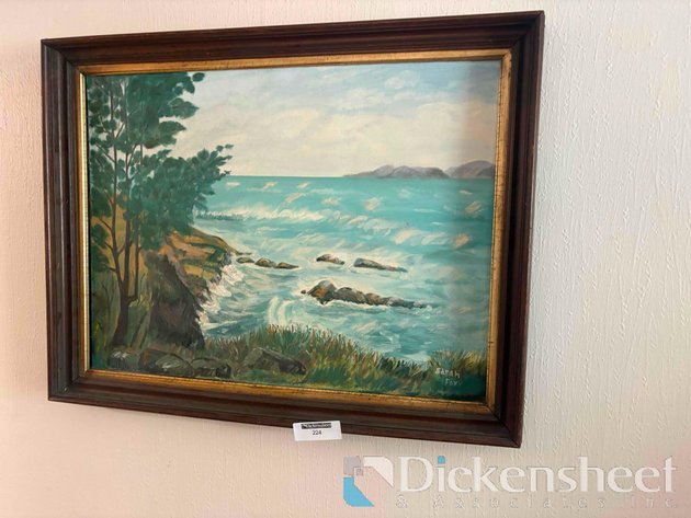 Image for VINTAGE SEASCAPE IN FRAME
