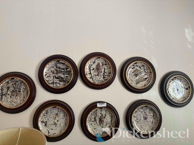 Image for DECORATIVE WALL PLATES, QTY (8)