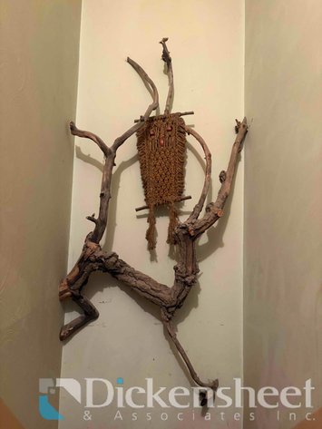 Image for CROCHET OWL IN DRIFTWOOD WALL DECOR