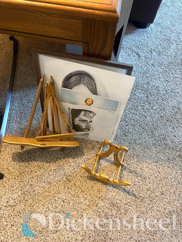 Image for RELIGIOUS ARTWORK WITH GOLD EASELS