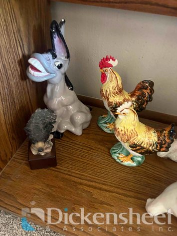Image for A LOT OF VINTAGE CERAMIC CAST ANIMALS, QTY  (10)