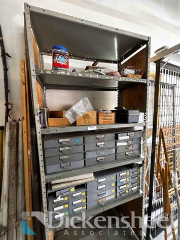 Image for STEEL METAL PARTS CABINET AND SHELF WITH HARDWARE