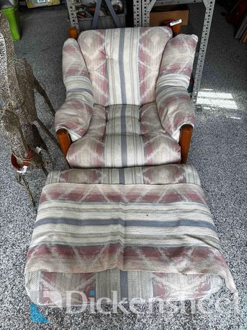 Image for MID CENTURY MODERN LOUNGE CHAIR WITH MATCHING OTTOMAN