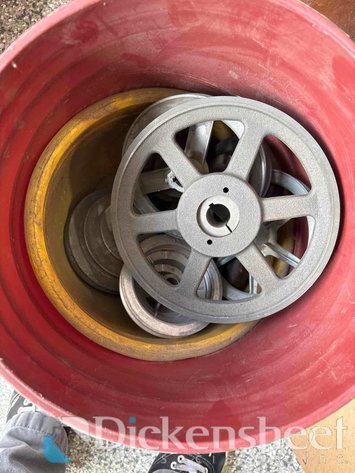 Image for BUCKET OF REELS AND PULLEYS