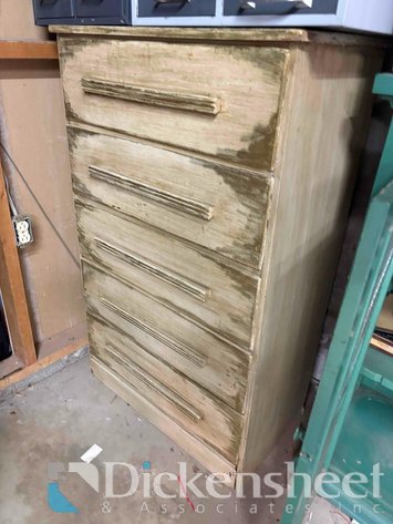 Image for COUNTRY DISTRESSED WHITE WASH DRESSER