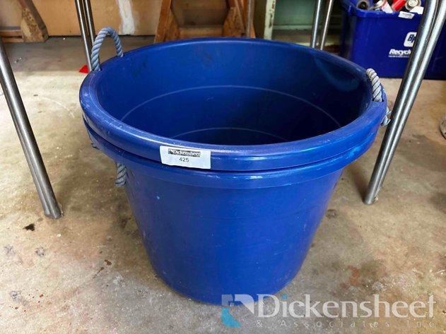 Image for BLUE PLASTIC BUCKETS, QTY (2)
