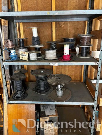 Image for SHELF OF WIRE SPOOLS