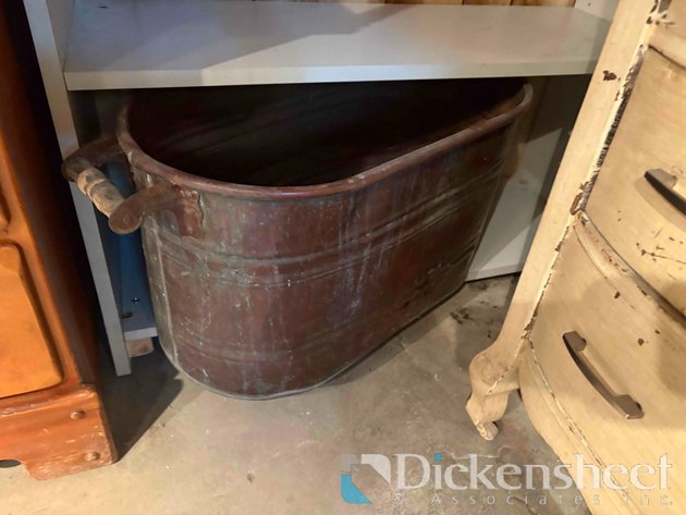 Image for VINTAGE COPPER BOILER WASH TUB