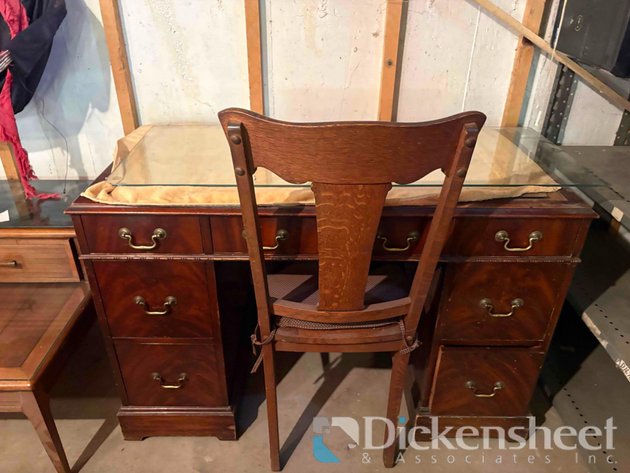 Image for VINTAGE EDWARDIAN KNEE HOLE STYLE DESK