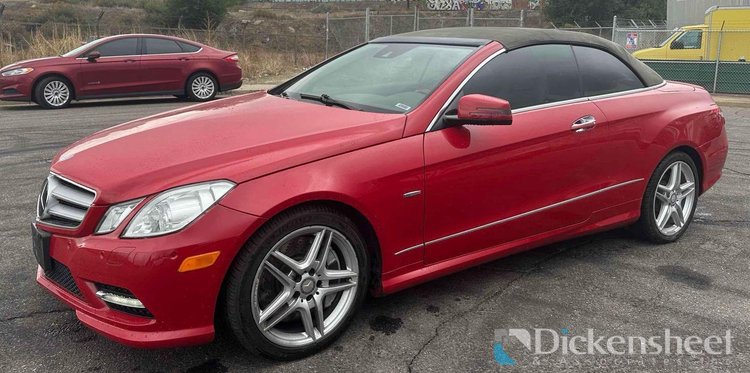 Image for 2012 Mercedes-Benz E550 Cabriolet Convertible, WDDKK7DF8CF148916 FOB