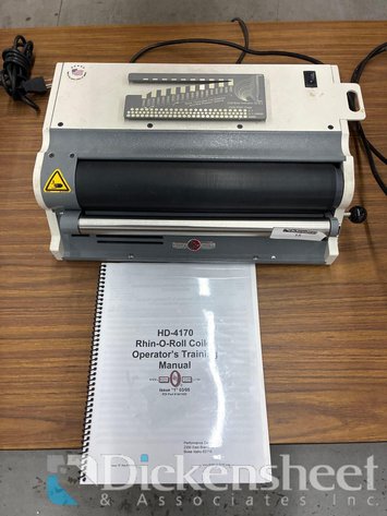 Image for RHIN-O-TUFF COILER BINDING MACHINE