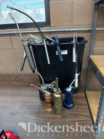 Image for LOT OF GREASE GUNS & OIL CANS