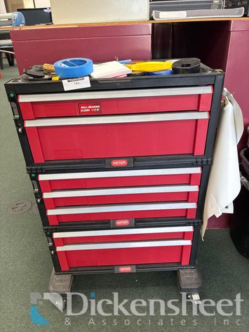 Image for KETER RED AND BLACK TOOL CADDY
