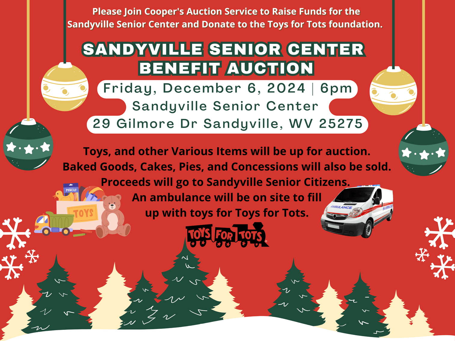Image for 2024 SANDYVILLE SENIOR CENTER BENEFIT AUCTION