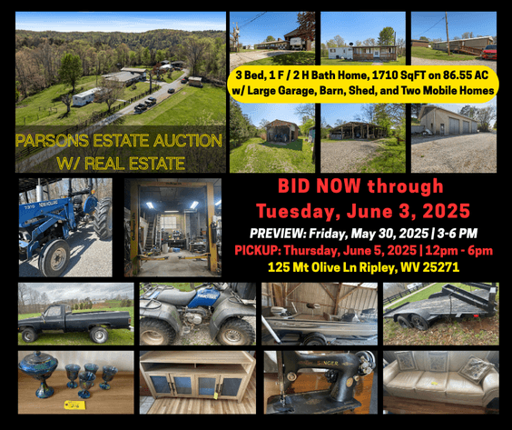 Image for Parsons Estate Auction w/ Real Estate ONLINE