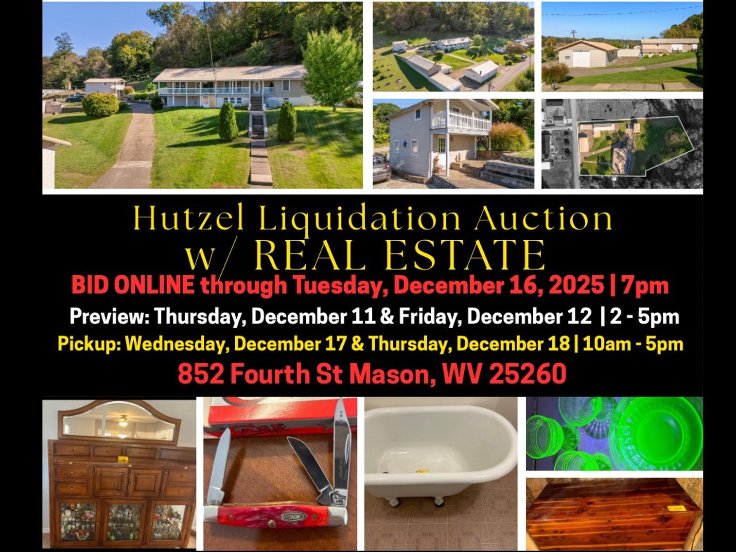 Image for Hutzel Liquidation Auction w/ Real Estate