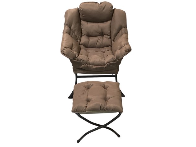 Image for Large Folding Chair and Ottoman