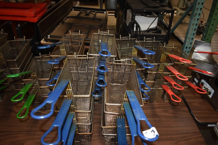 Image for (20) Blue Handled Fry Baskets
