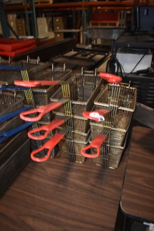Image for (7) Red Handled Fry Baskets