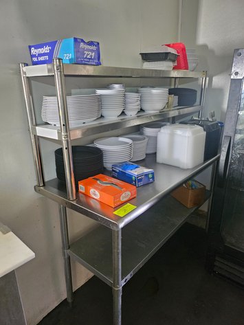 Image for Stainless Steel Work Table w/ Contents