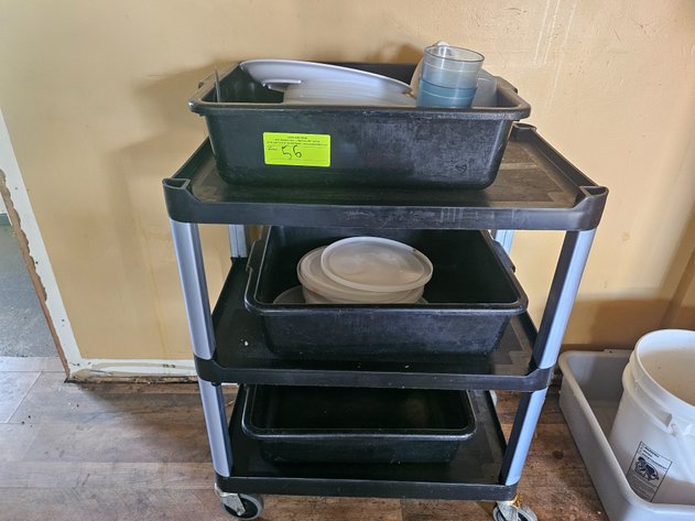Image for Poly Cart w/ Bus Bins