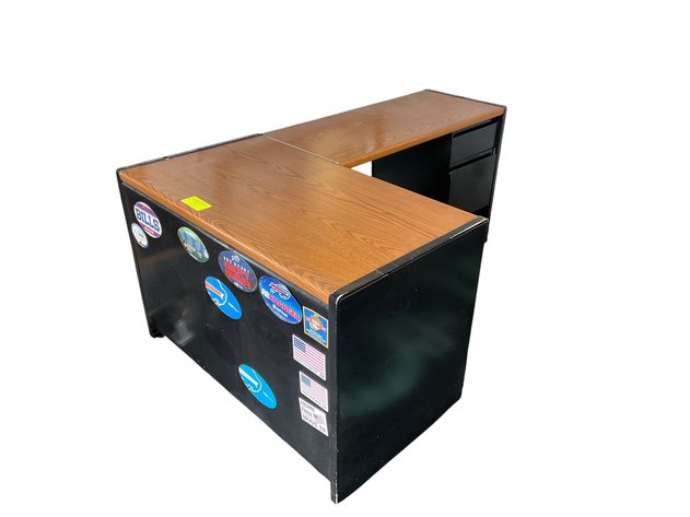 Image for L-Shaped Metal Desk