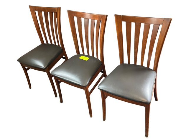 Image for Wood Chairs w/ Vinyl Seats