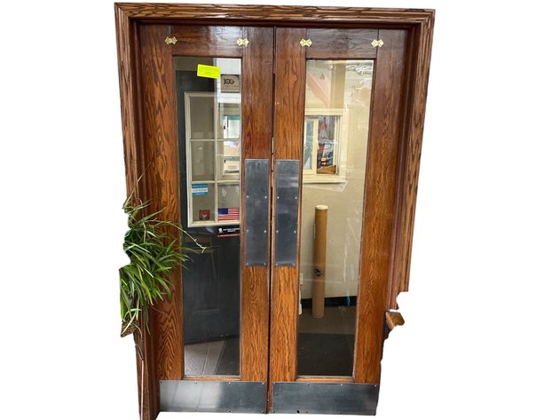 Image for Oak & Glass Saloon Doors