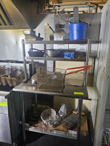 Image for Stainless Steel Work Table w/ Contents
