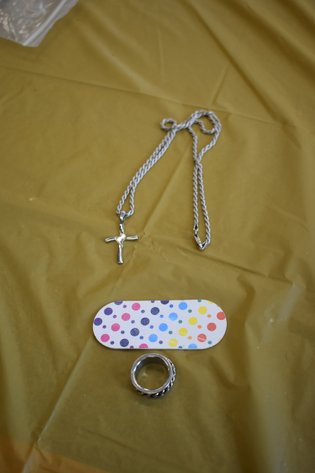 Image for Silver Necklace, Steel Ring & Emery Board