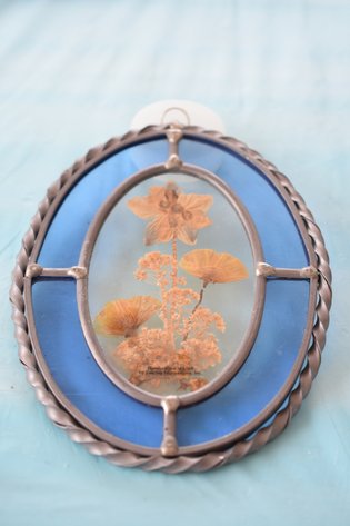 Image for Floral Stained Glass Pendant
