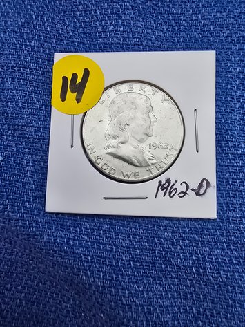 Image for 1962 D  Franklin Liberty Half Dollar