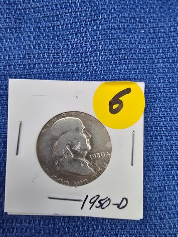Image for Franklin half dollar 1950 D
