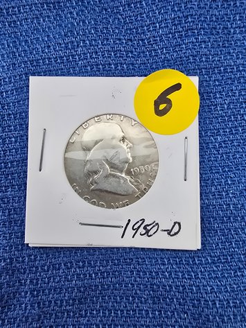 Image for Franklin half dollar 1950 D