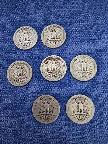 Image for 3-1944, 2-1945, 2- 1948 quarters