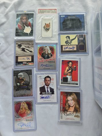 Image for Celebrities cards , all plastic encased mini autographed.