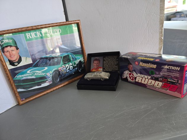 Image for Ricky Rudd collection.  Signed pewter collectible car