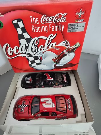 Image for Dale Earnhardt and Dale Jr. 1998 coke collectible